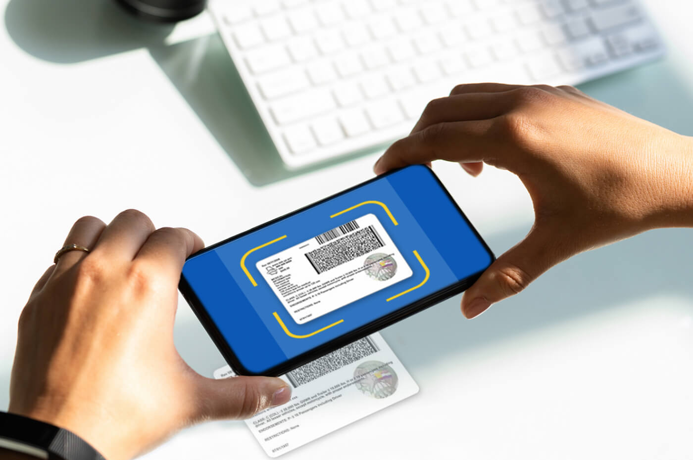 Scan Driver's License
with smartphone